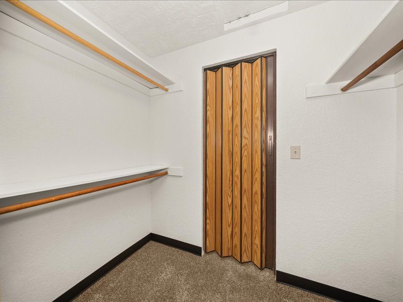 Primary closet, unit style 2B